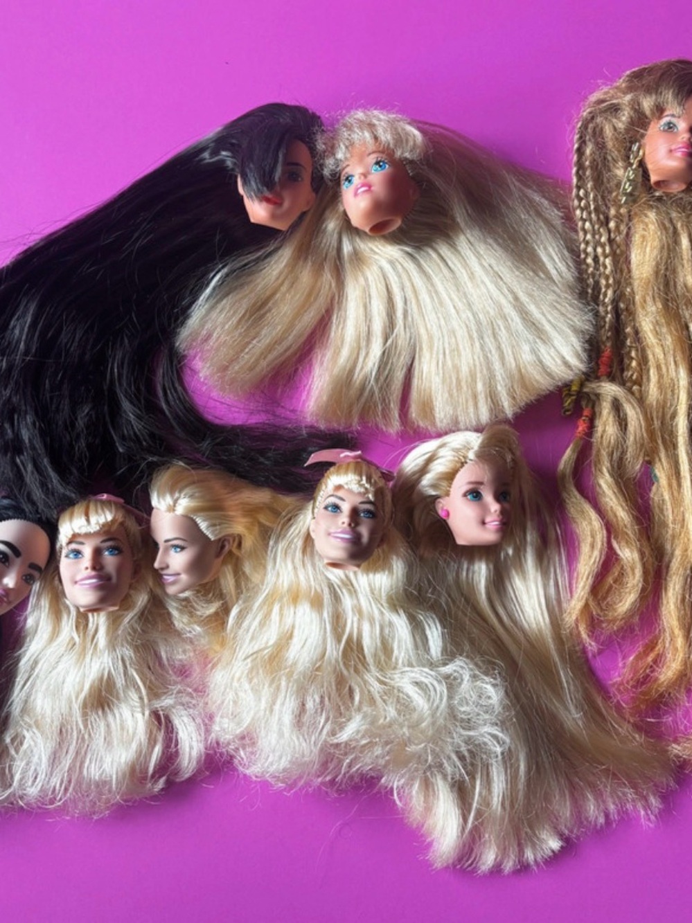 Lot of Barbie Heads